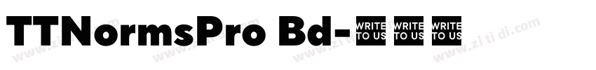 TTNormsPro Bd字体转换